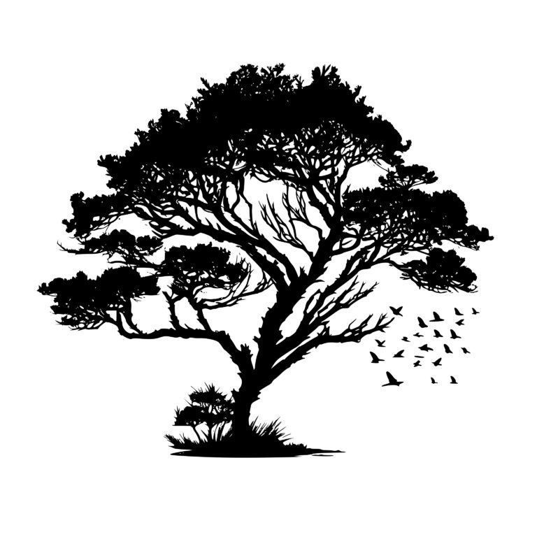 Oak Tree SVG File For Cricut Silhouette And Laser Machines