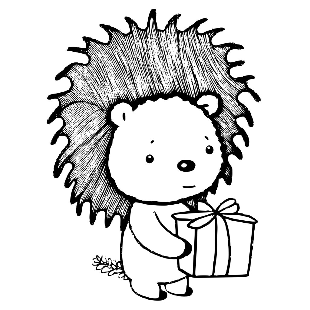 Adorable Porcupine Svg File For Cricut Silhouette Laser Machines