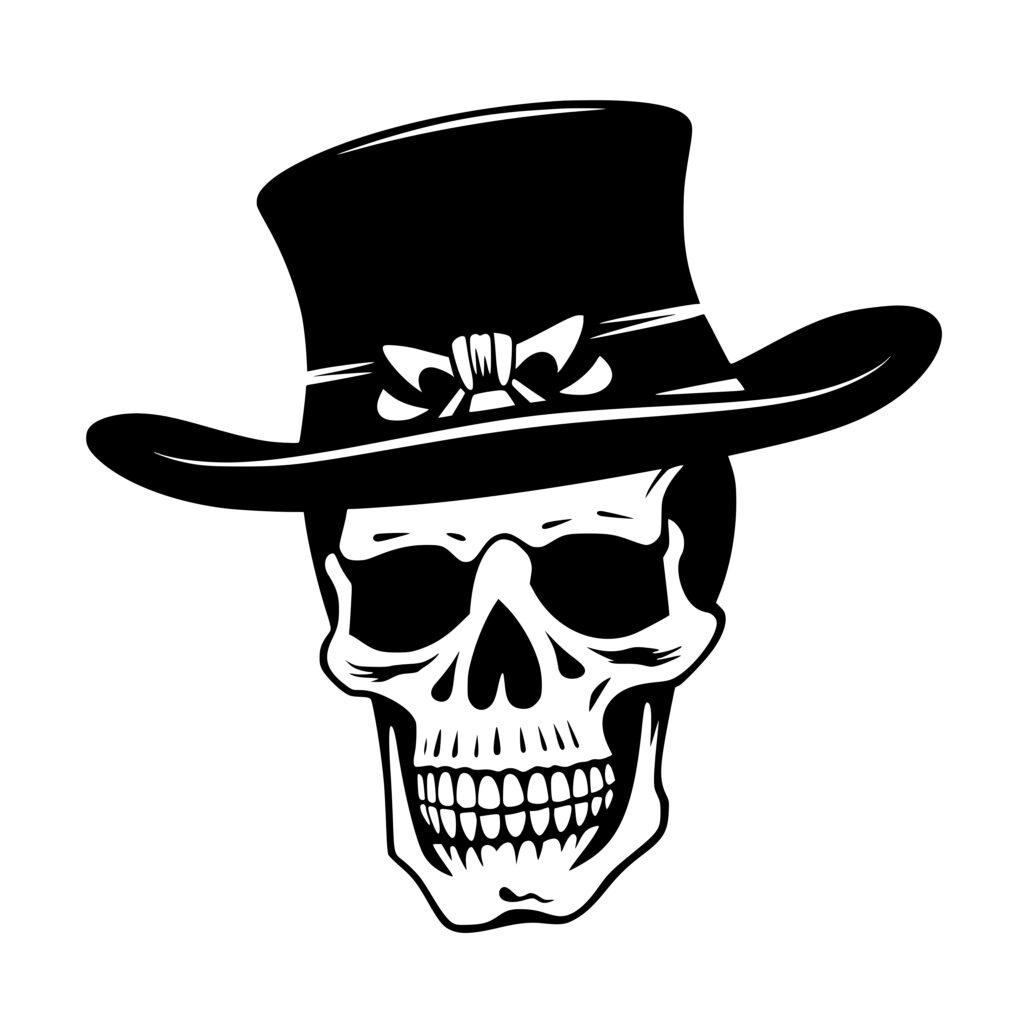 Gentleman Skeleton SVG File Perfect For Cricut Silhouette Laser Machines