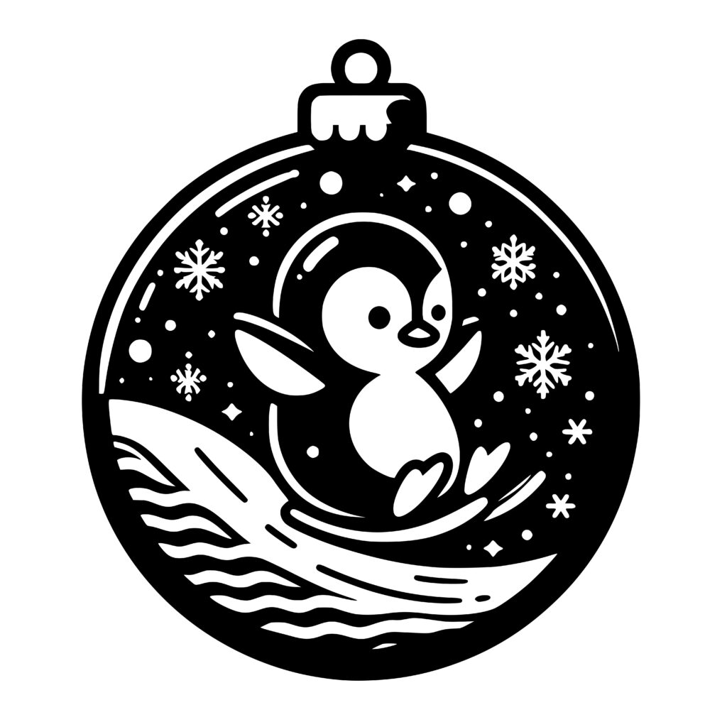 Penguin Winter Wonderland Svg File For Cricut Laser Silhouette Cameo