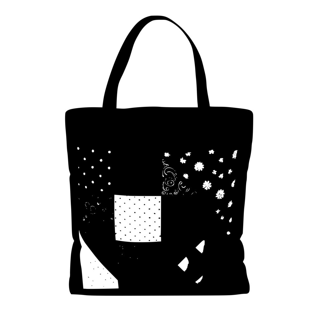 Patchwork Quilt Tote Bag SVG File for Cricut, Silhouette, Laser Machines