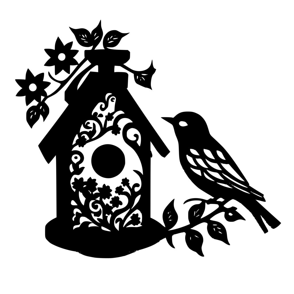 Instant Download SVG/PNG Files - Garden Birdhouse for Cricut ...