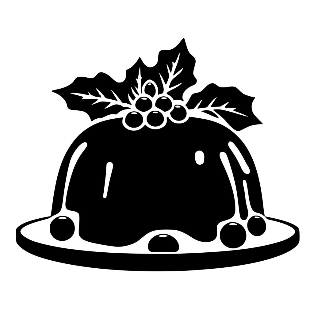 Christmas Pudding SVG File: Instant Download for Cricut, Silhouette