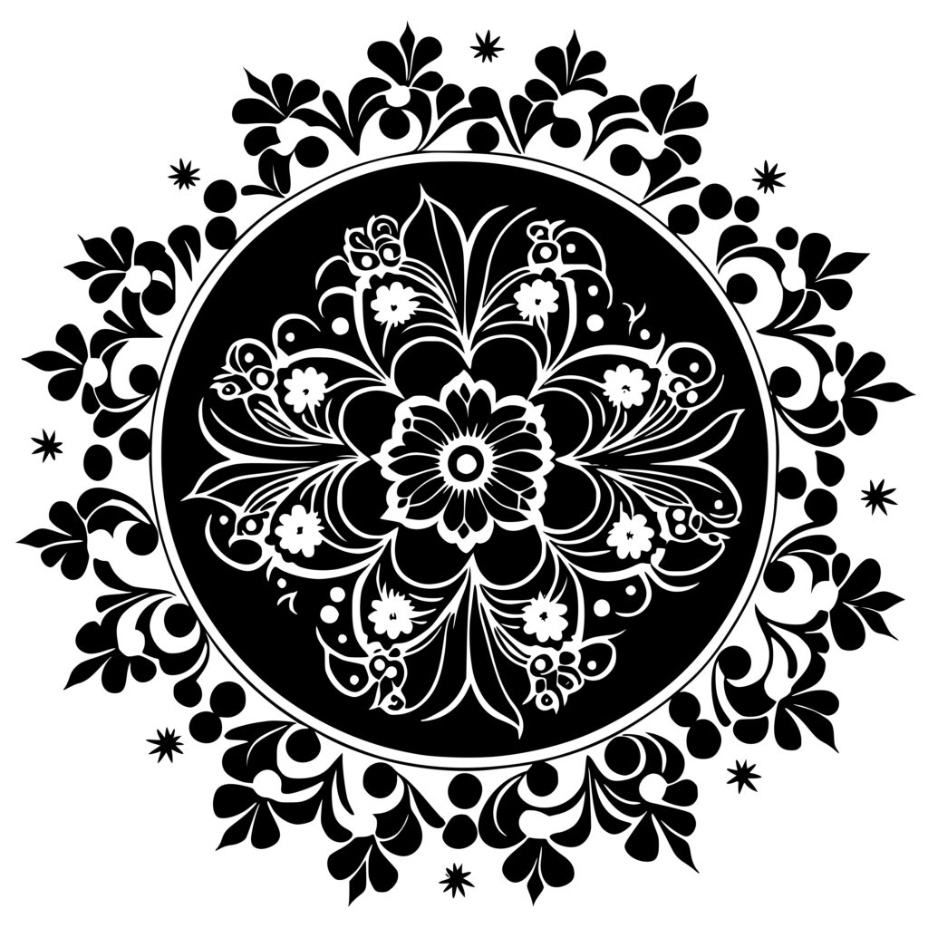 Rangoli Design: Instant Download SVG File for Cricut, Silhouette, Laser