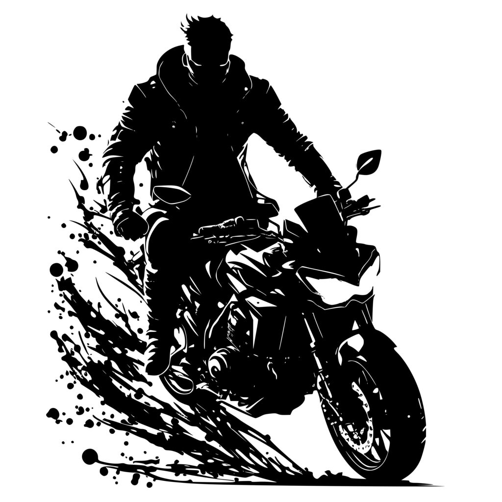 Motorcyclist SVG File for Cricut, Silhouette, Laser Machines: Instant ...