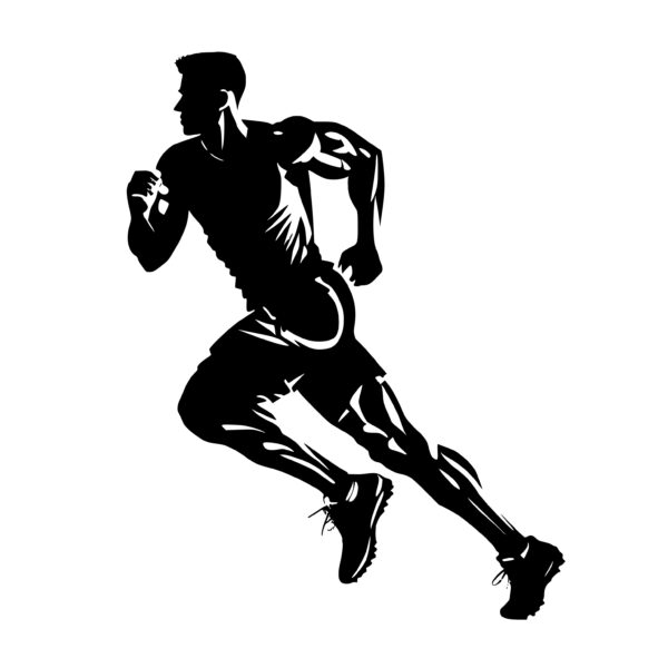 Instant Download Athlete Running SVG File for Cricut, Silhouette