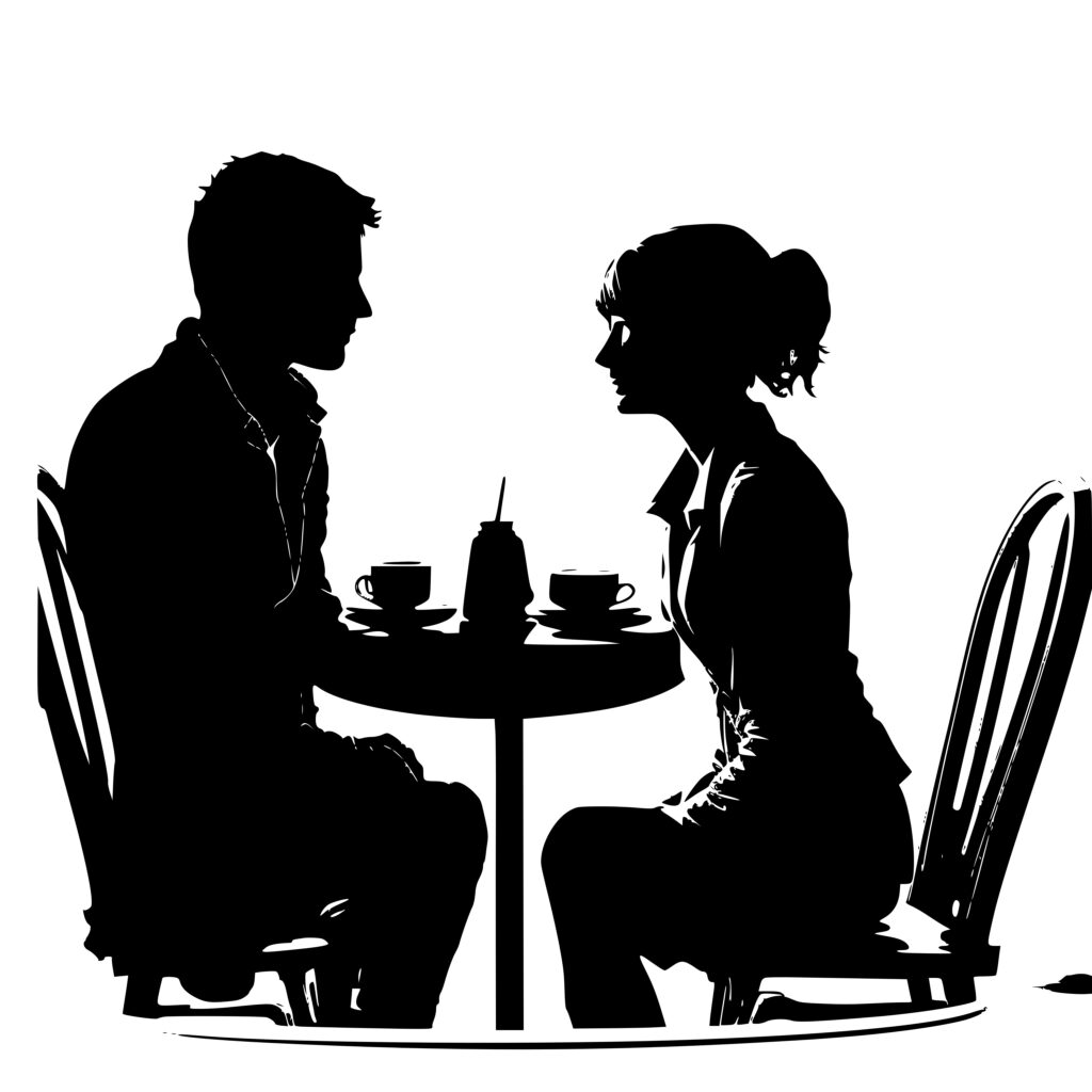 Couple On A Date SVG File for Cricut, Silhouette, Laser Machines