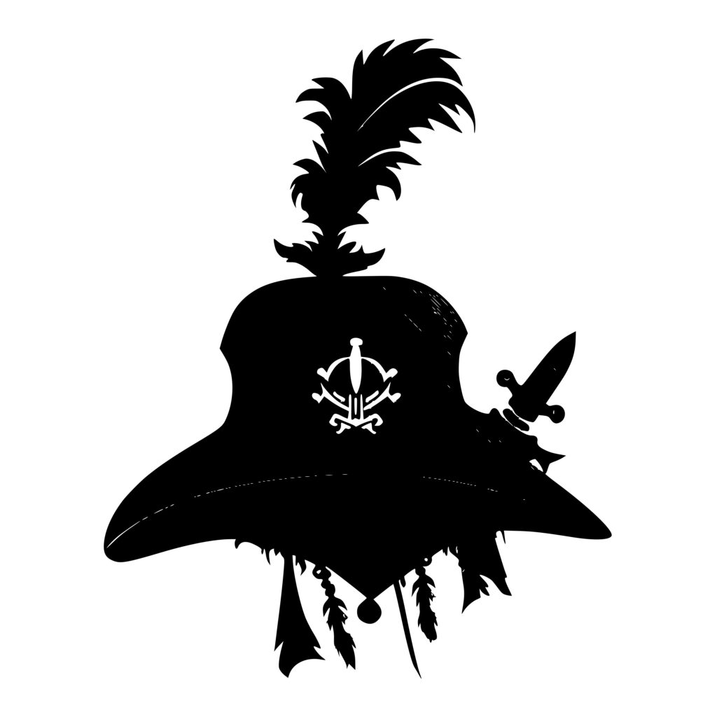 Pirate Hat SVG File for Cricut, Silhouette, Laser Machines