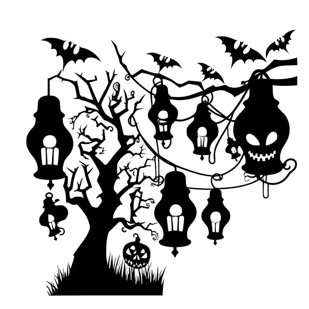 Halloween Lights SVG File: Instant Download for Cricut, Silhouette, Laser