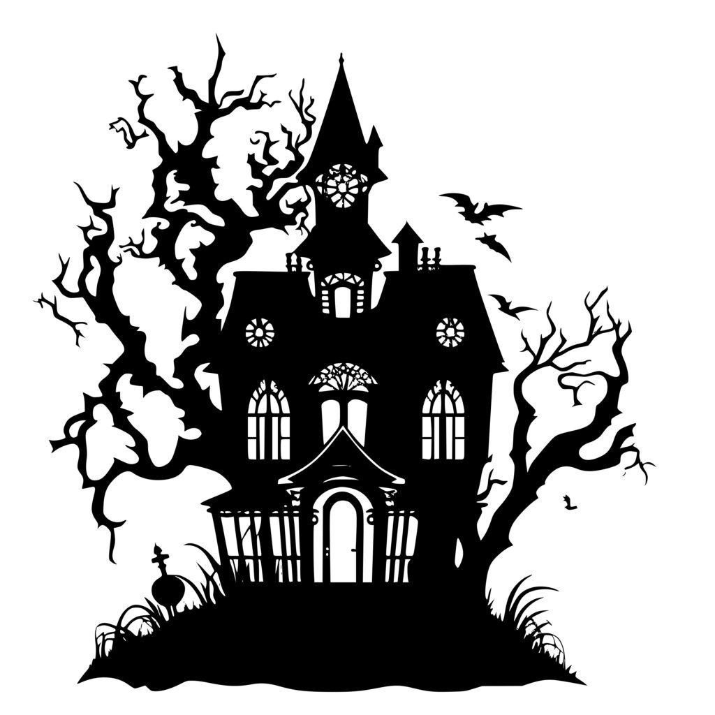 Haunted House SVG File: Instant Download for Cricut, Silhouette, Laser