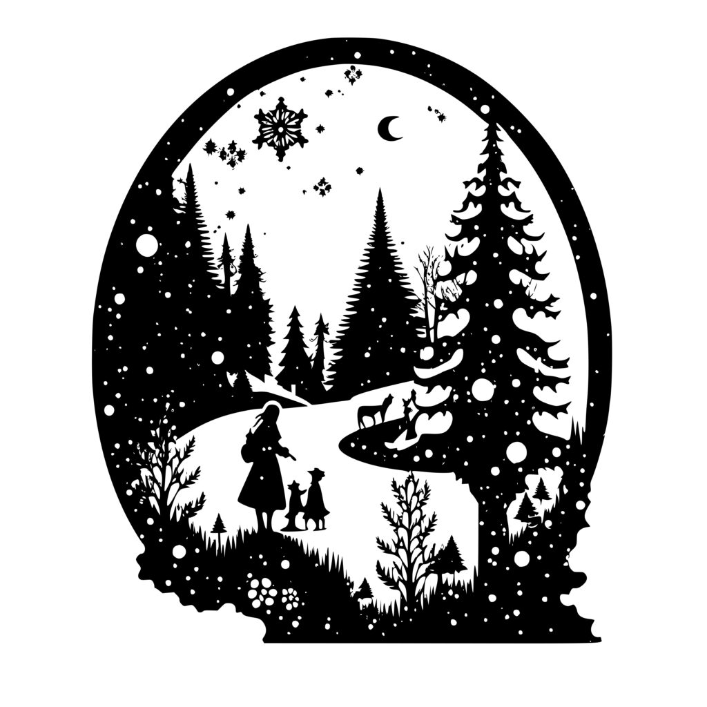 Christmas Eve SVG File for Cricut, Silhouette, Laser Machines