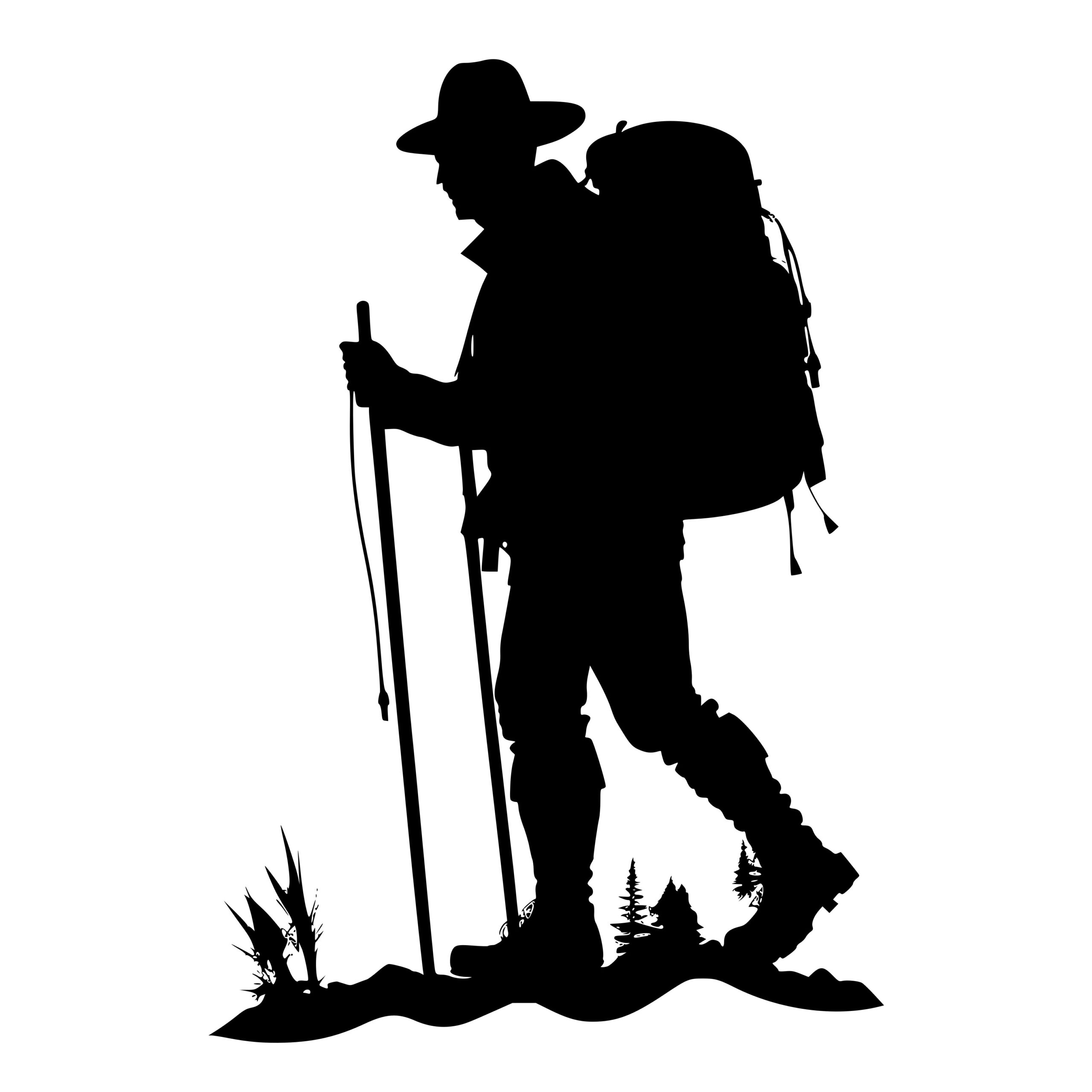Camping and Hiking SVG File for Cricut, Silhouette, and Laser Machines