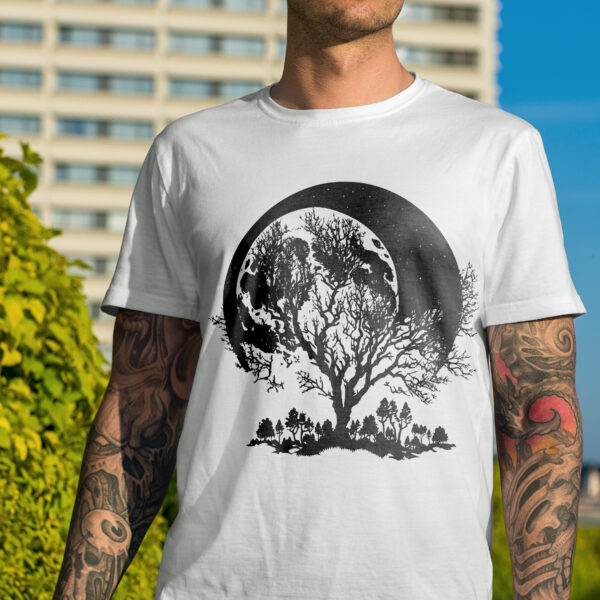 Realistic Moon PNG & SVG Design For T-Shirts