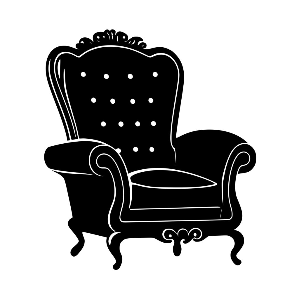 Armchair SVG File: Instant Download for Cricut, Silhouette, Laser Machines