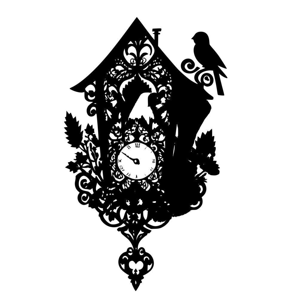 Cuckoo Clock SVG Image Perfect for Cricut, Silhouette, Laser Machines