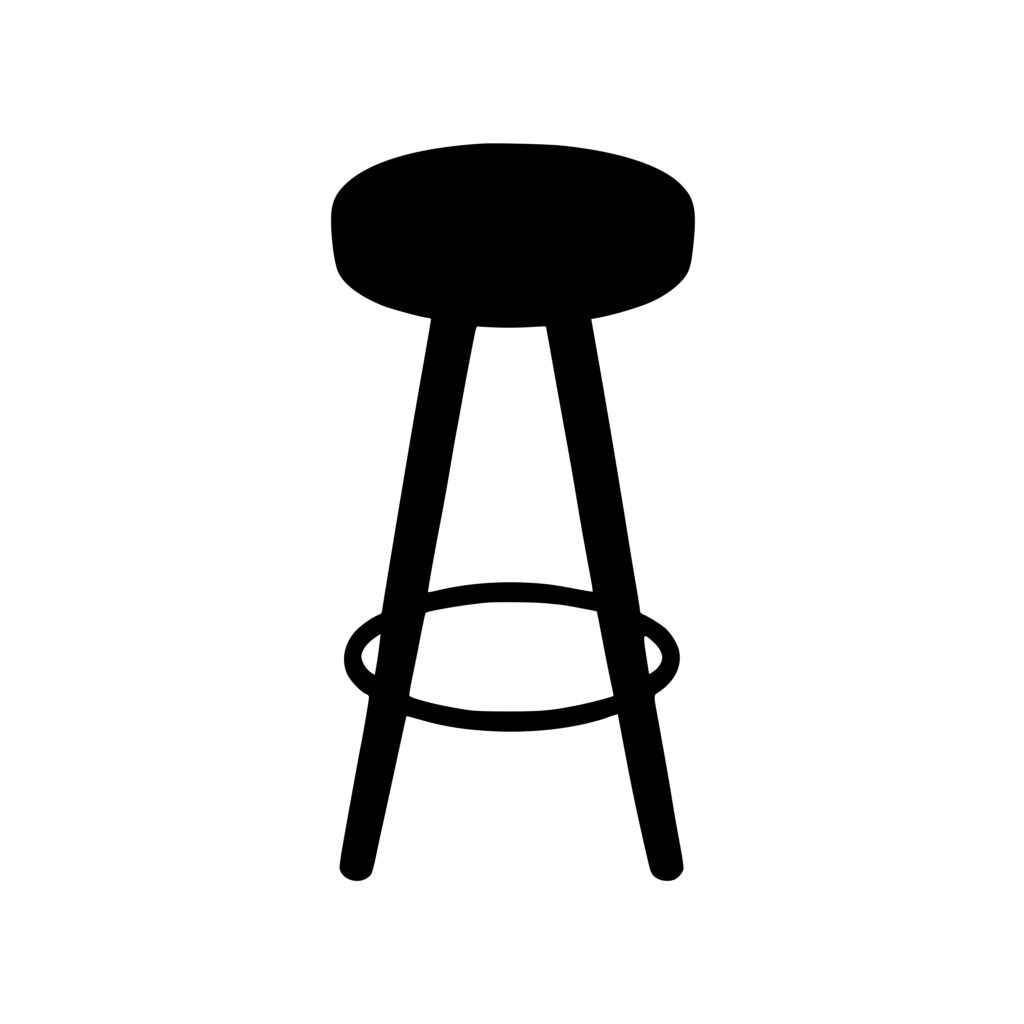 Bar Stool SVG File - Instant Download for Cricut, Silhouette, Laser