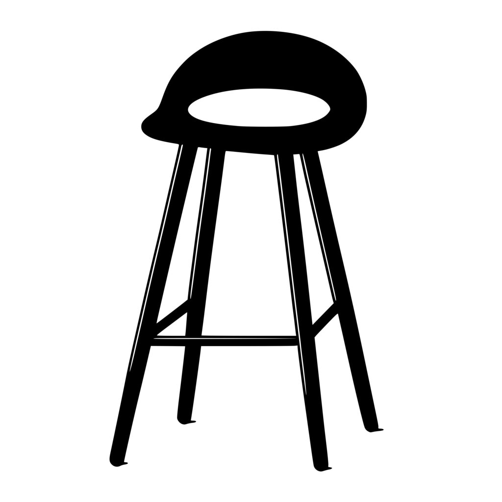 Bar Stool Svg File For Cricut, Silhouette, Laser Machines 