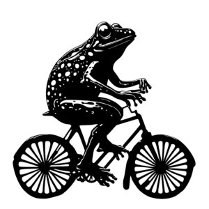 Frog on Bicycle