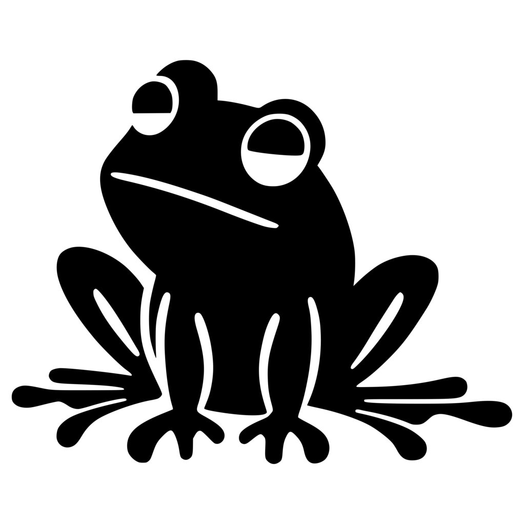 Frog Svg Frog Clipart Frog Svg Cut Frog Vector Silhou - vrogue.co