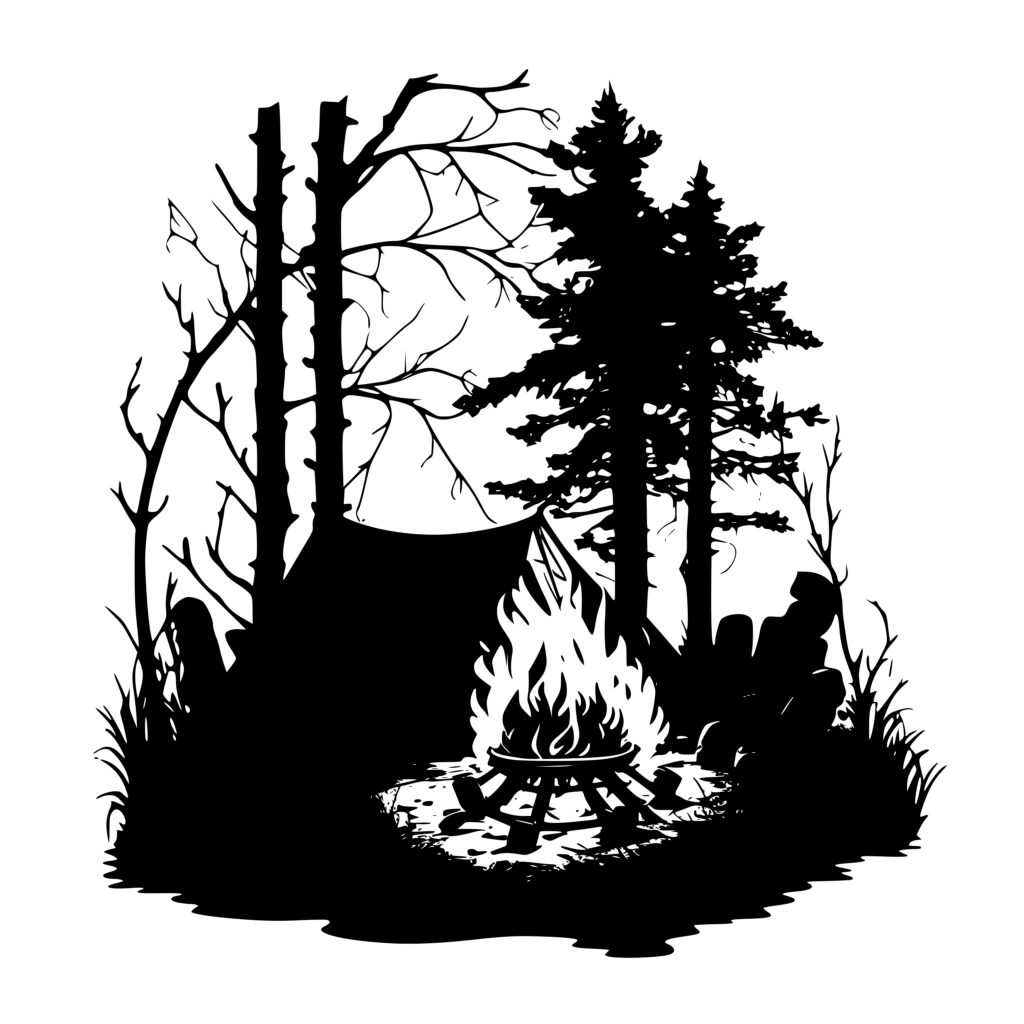 Instant Download Campfire Svg Png Dxf Files For Cricut, Silhouette 