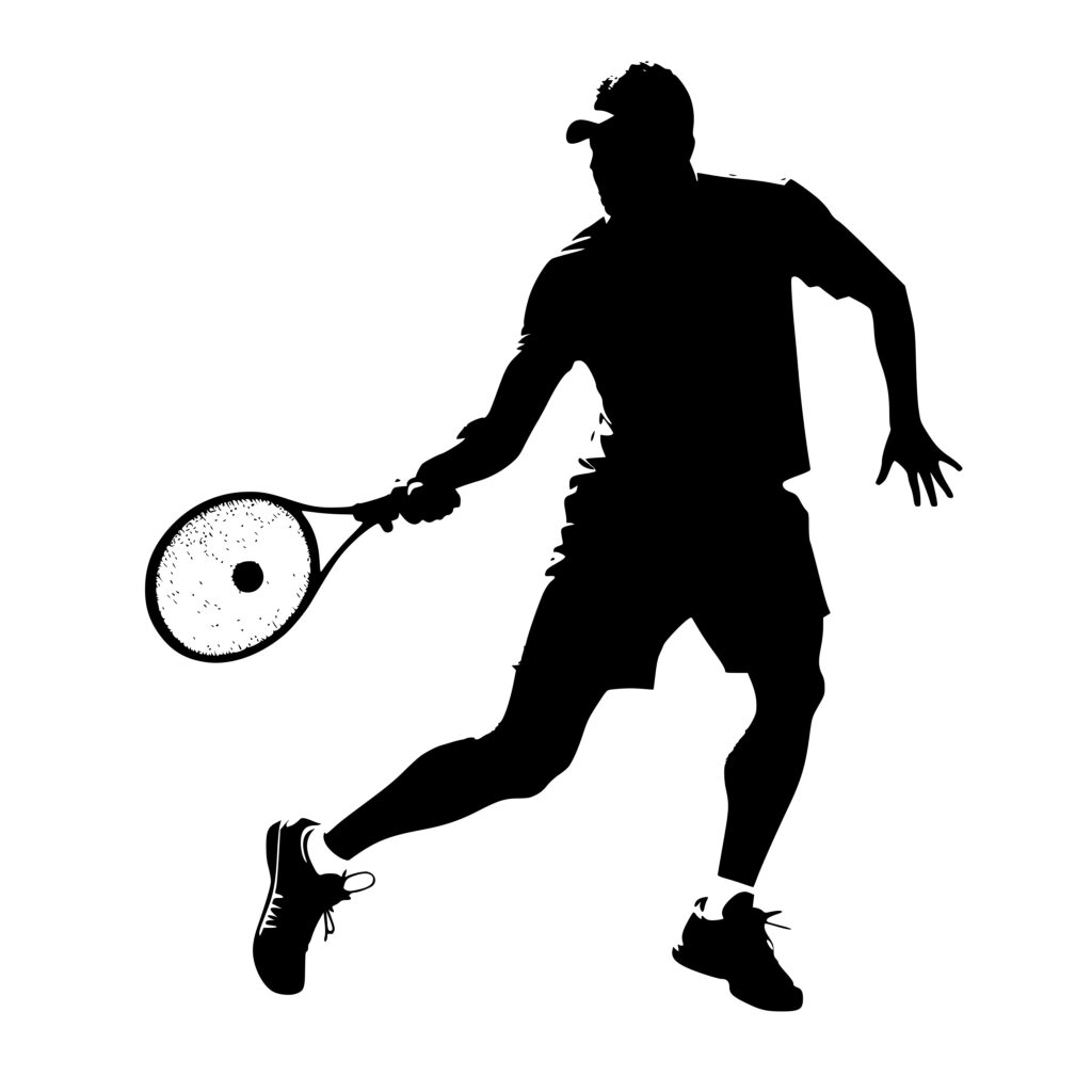 Badminton Forehand SVG File: Instant Download for Cricut, Silhouette