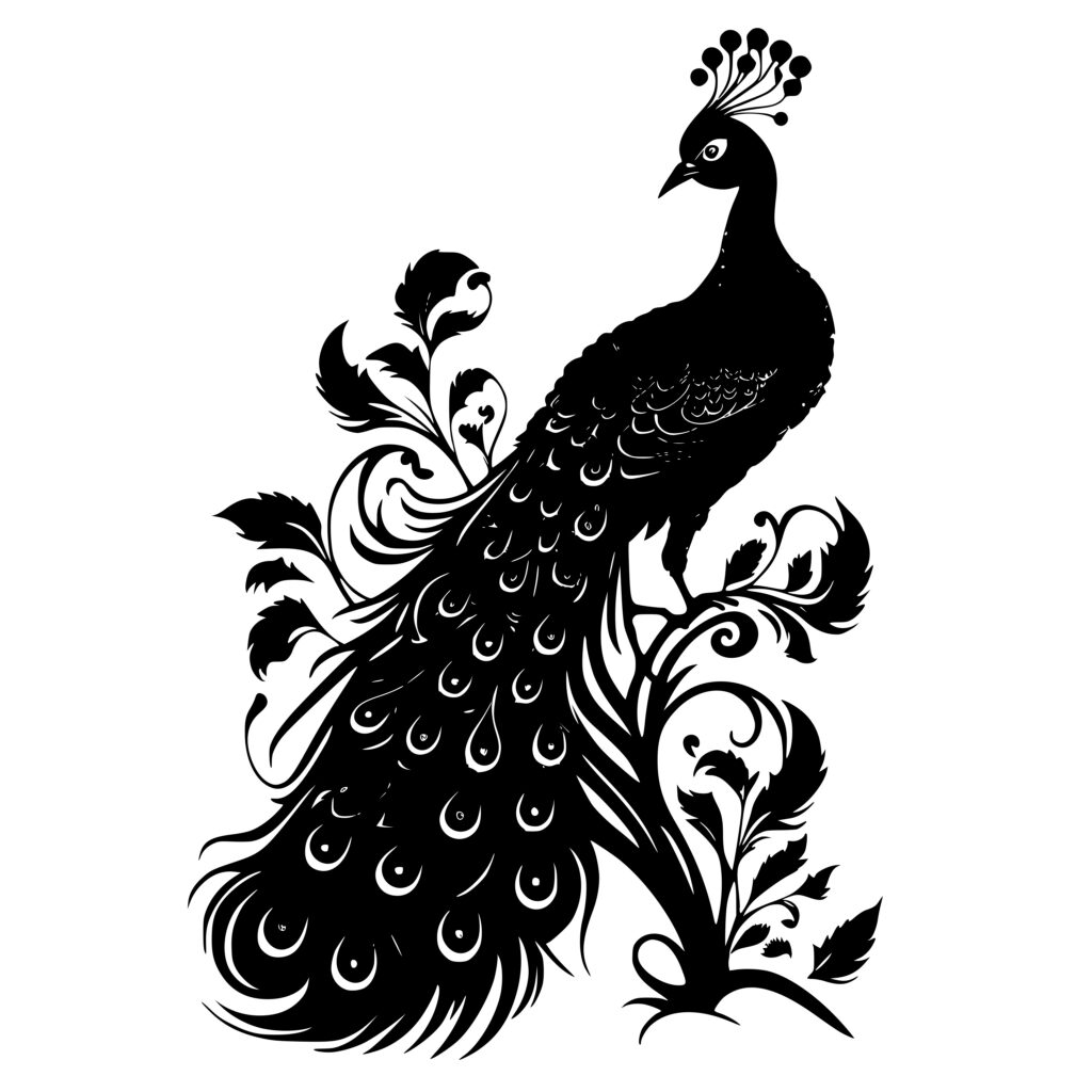 Peacock Feathers Svg: Instant Download For Cricut, Silhouette, And 