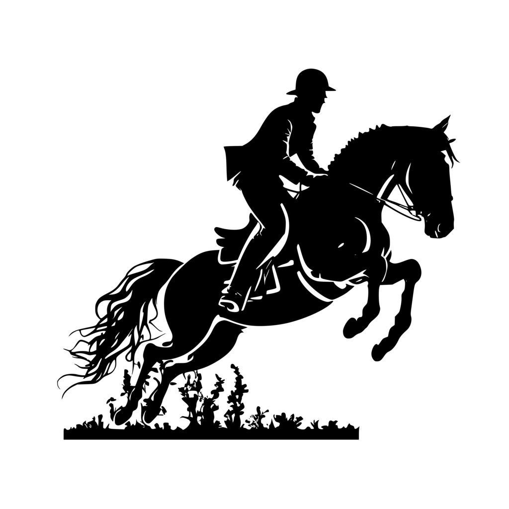 Horse Jumping SVG File: Instant Download for Cricut, Silhouette, Laser ...