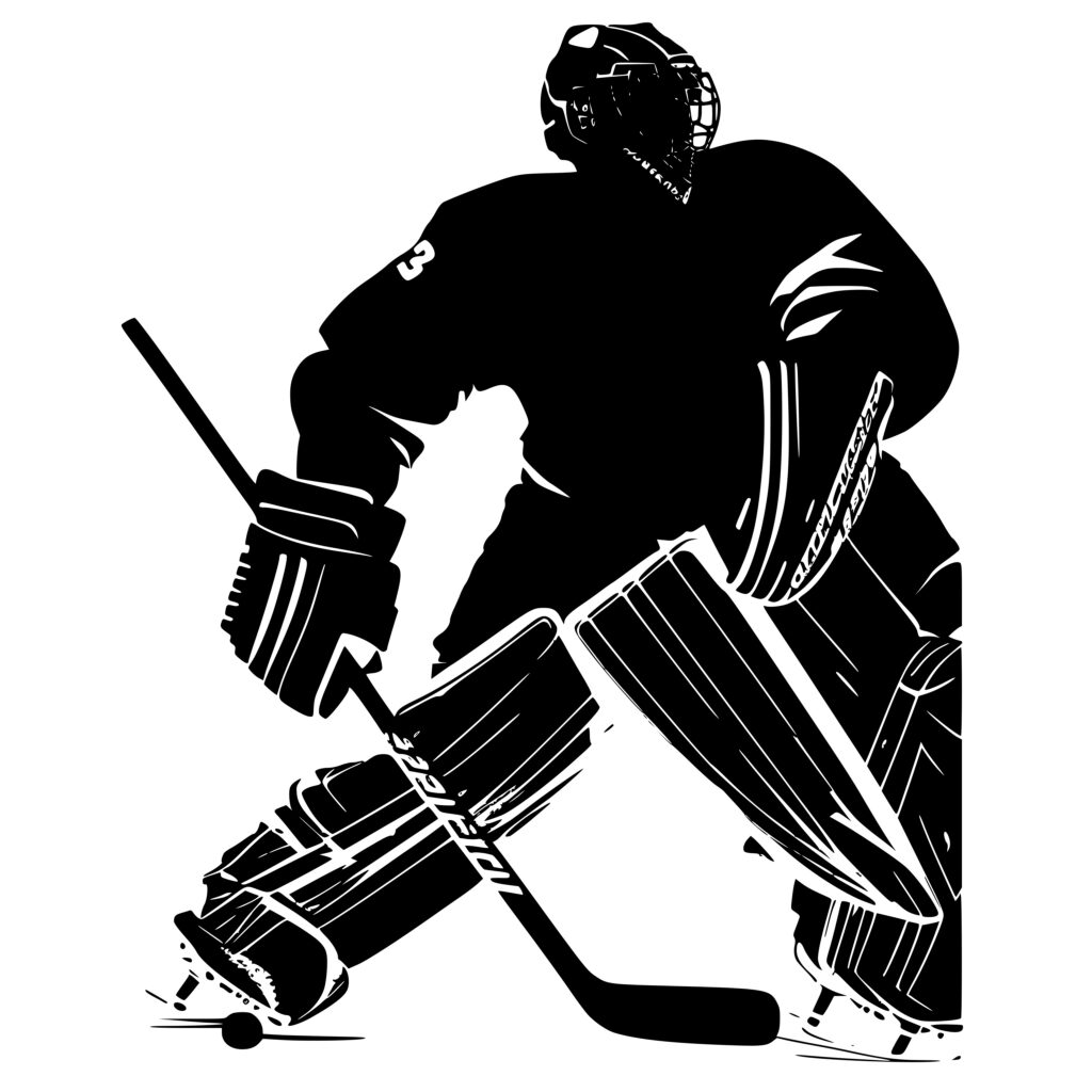 Hockey Goalie Svg File For Cricut, Silhouette, Laser Machines