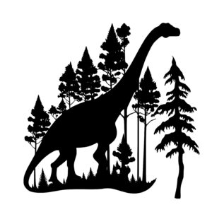 Diplodocus in a Forest