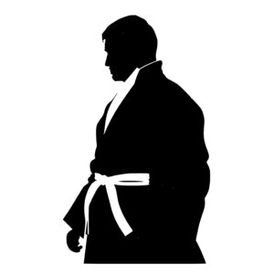 Judo Fighter Silhouette