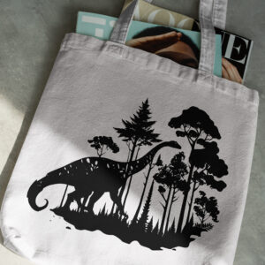 311_Diplodocus_in_a_forest_4050-transparent-tote_bag_1.jpg
