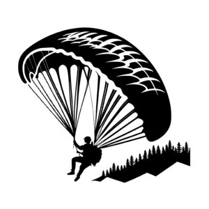 Paragliding Over Trees
