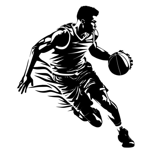 Basketball Player SVG: Instant Download for Cricut, Silhouette, Laser ...