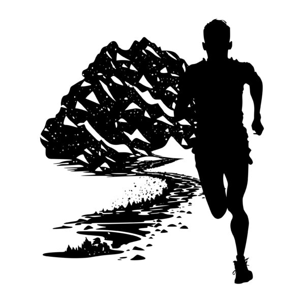 Trail Running SVG File for Cricut, Silhouette, Laser Machines