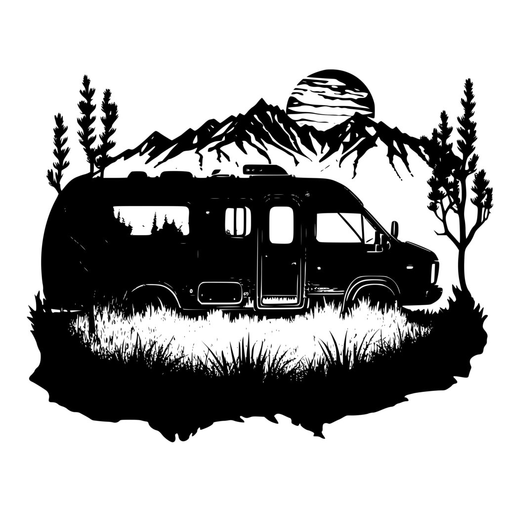 Desert RV SVG File for Cricut, Silhouette, and Laser Machines