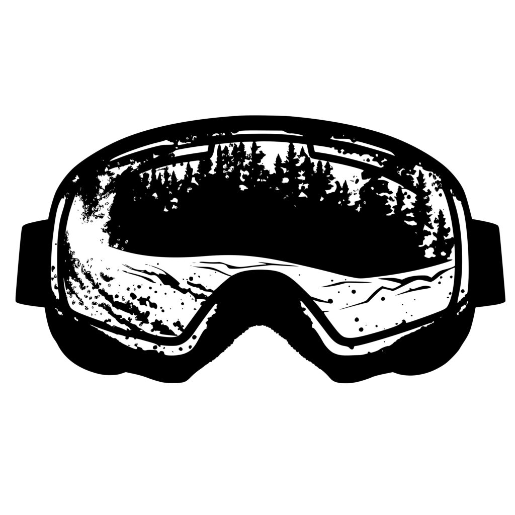 Snowboard Goggles SVG File Instant Download for Cricut, Silhouette, Laser