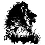 Majestic Lion Silhouette