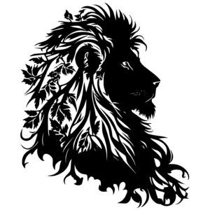 Majestic Lion Silhouette