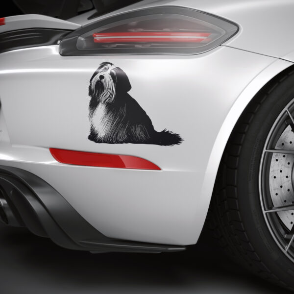 438_Bearded_Collie_with_a_brush_7959-transparent-car_sticker_1.jpg