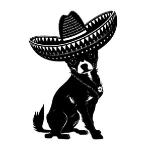 Chihuahua with a Sombrero