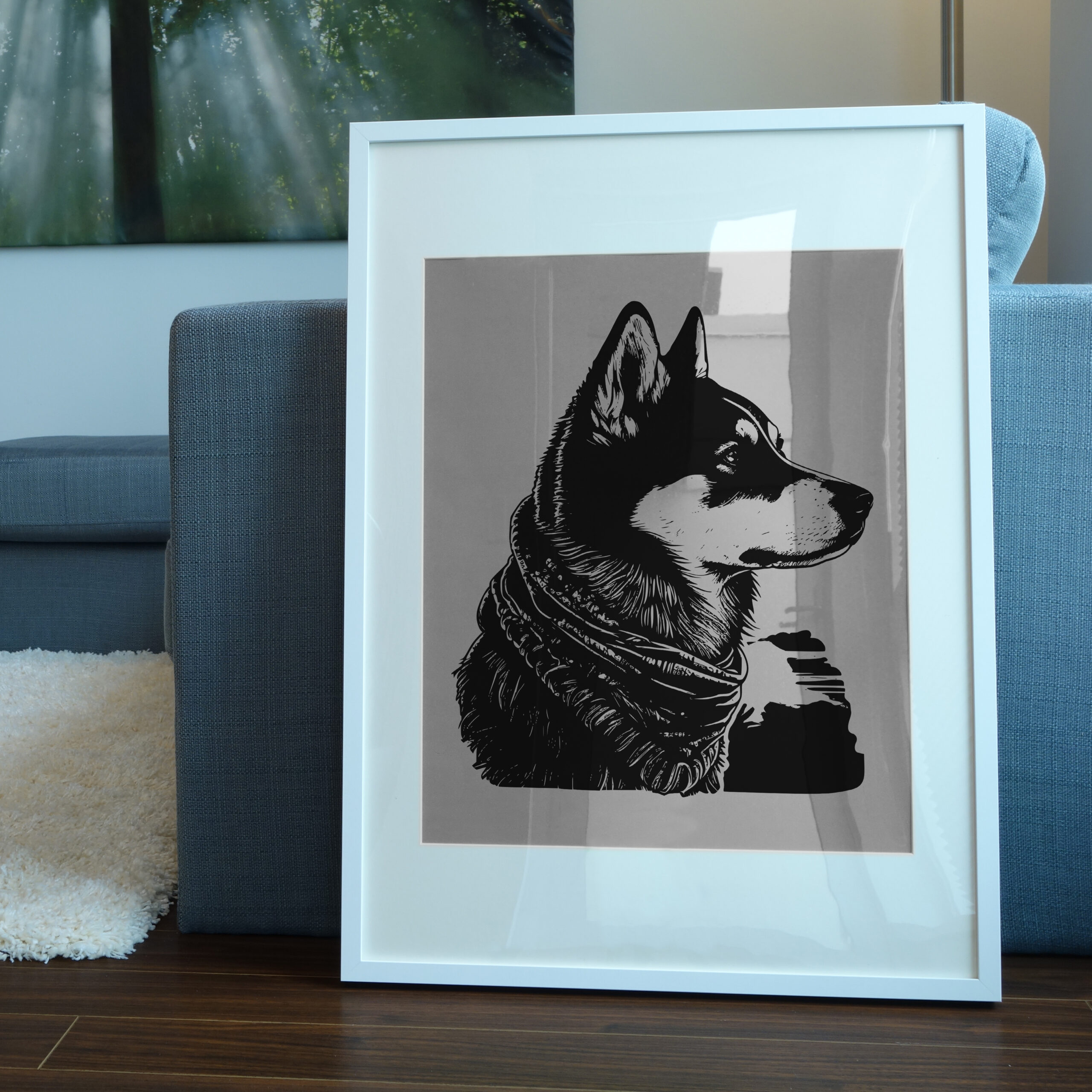 Siberian Husky Scarf SVG: Instant Download for Cricut & Silhouette