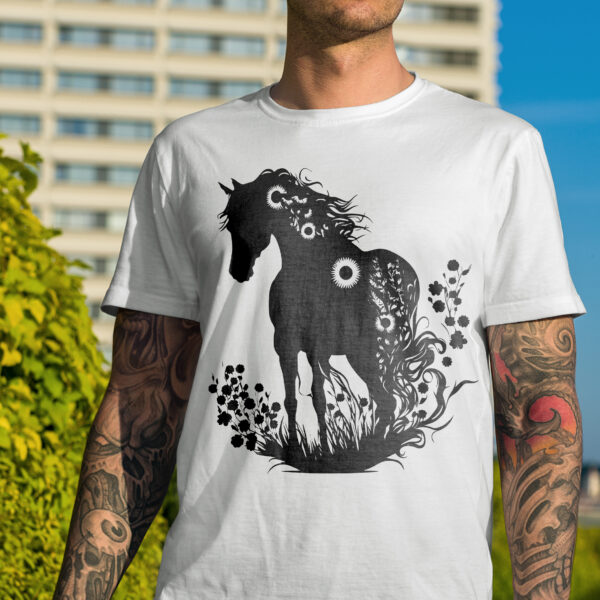 578_Horse_silhouette_with_flower_mane_and_tail_7695-transparent-tshirt_1.jpg