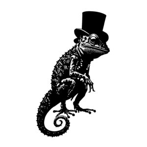 Lizard with Top Hat