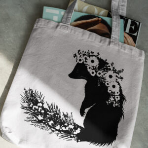 711_Skunk_with_a_flower_crown_1980-transparent-tote_bag_1.jpg