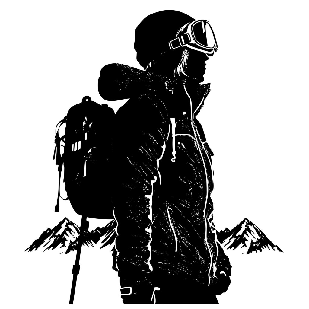 Mountain Ski Jacket SVG: Instant Download for Cricut, Silhouette