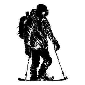 Skier With Jacket