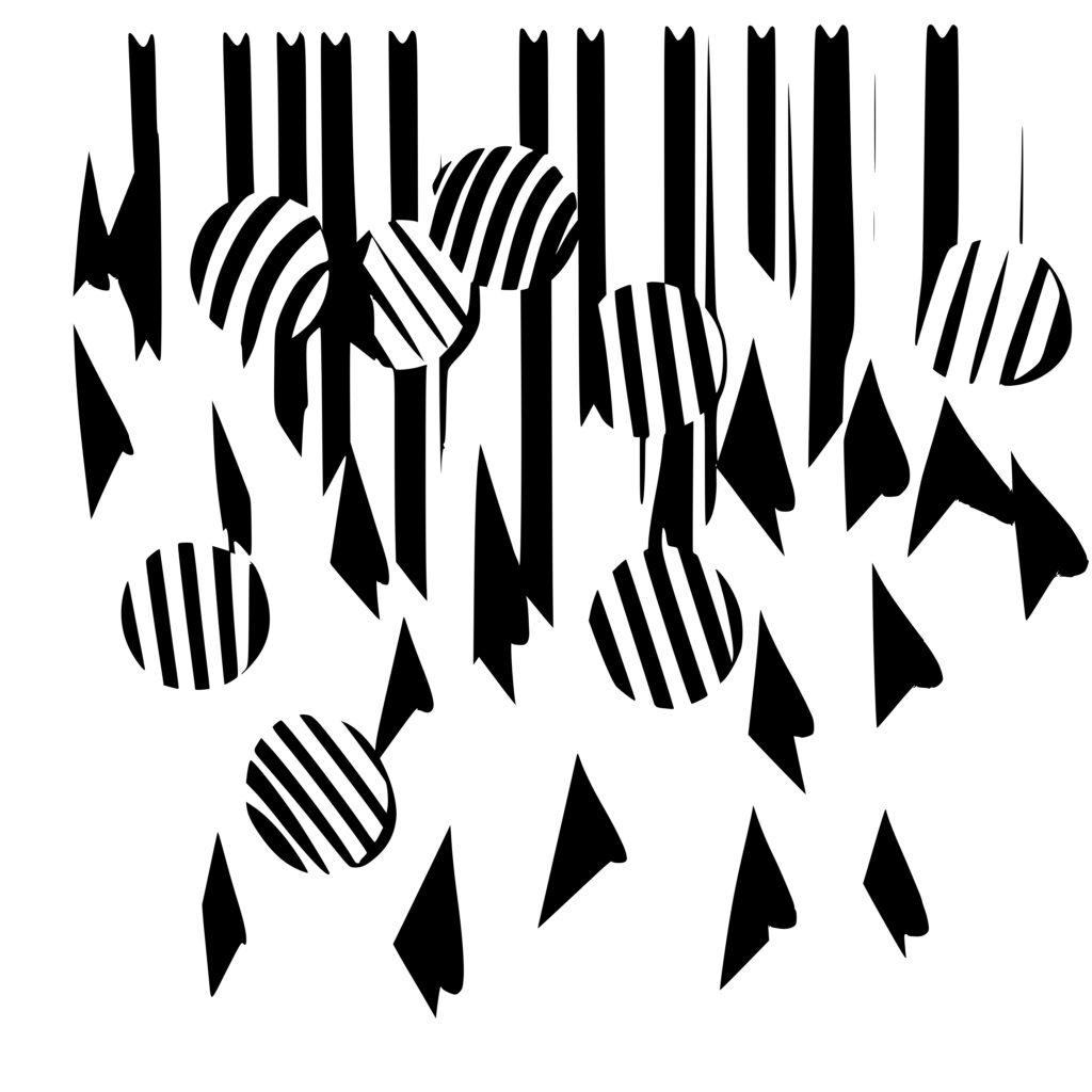 Party Streamers SVG Instant Download for Cricut, Silhouette, Laser