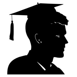 Man with Graduation Cap