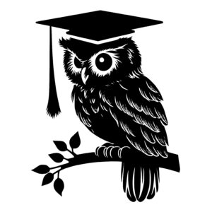 Owl with Graduation Cap