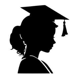 Woman with Graduation Cap